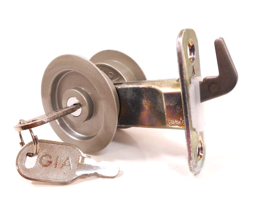 Amazon | 日中製作所 GIA 鍵付間仕切鎌錠 シルバー BS/51 121-ML-SL